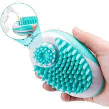 Escova de higiene canina com design ergonômico, massagem nos meridianos que promove pele e pelagem saudáveis para seus amados animais de