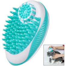 Sada pro péči o domácí mazlíčky, ergonomický masážní kartáč s dávkovačem šamponu, měkké silikonové štětiny pro pohodlný úchop i