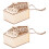 Ανθεκτική ξύλινη φωλιά πουλιών με μαλακή υφή για παιδιά και ενήλικες για 4