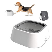 Ciotola per acqua per animali domestici a prova di schizzi, design antiscivolo per bere in modo stabile, distributore d'acqua lento con disco