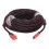 HD Multimedia Interface Cable 49ft, Red & Black, Stable HDMI for TV Projector 3
