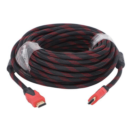 HD Multimedia Interface Cable 49ft, Red & Black, Stable HDMI for TV Projector 2