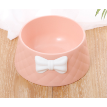 Chic Pet Feeder Tray, Creative Food Dish with a Modern Twist, Capacious Rounded Shape for Bountiful Meals, Non-slip Cat Bowls for Added Safety,