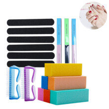Manicure Supplies: Professional Nail Files & Buffers, For Diy Salon, 7 Way Nail Buffer (19 Pieces)