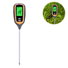 Jordfugtighedssensor, 4-i-1 multifunktionshydrometer til planter. Grøn baggrundsbelyst LCD-display, brugervenligt design, avanceret teknologi og
