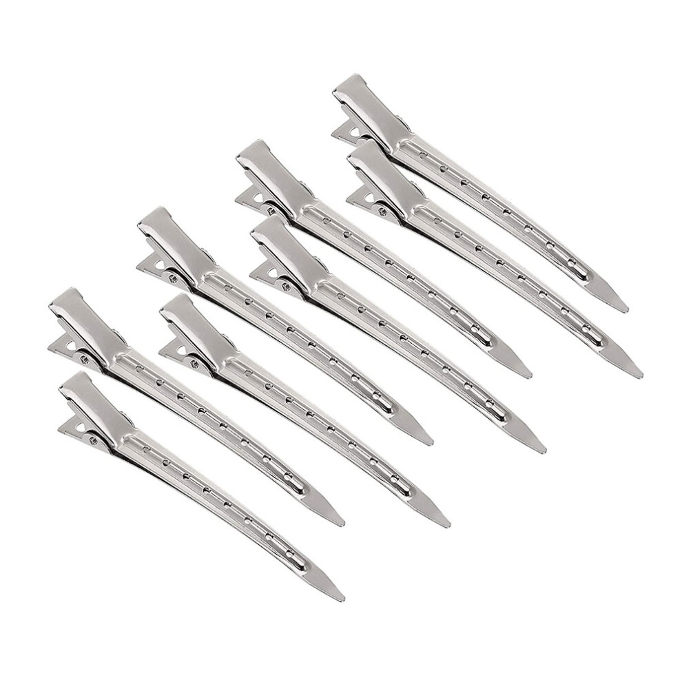 Unisex Alligator Curl Clips, Rustproof Metal Hair Styling Tools, Exquisite Design For Salon And Home Use