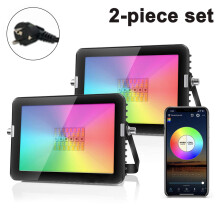 Luce esterna a risparmio energetico, 30W RGB con cambio colore verso l'alto, impermeabile IP66, controllo di gruppo intelligente, cambio colore a