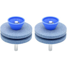 Professional Grade Whetstone Sharpener, Double Layer Grindstones Quick Sharpening Tool for Lawn Mower Blades, Multi-Scenario Application Universal