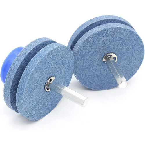Professional Grade Whetstone Sharpener, Double Layer Grindstones Quick Sharpening Tool for Lawn Mower Blades, Multi-Scenario Application Universal 2