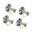 4Pcs Stainless Steels Coat Hook Wall-Brushed with expansi 1