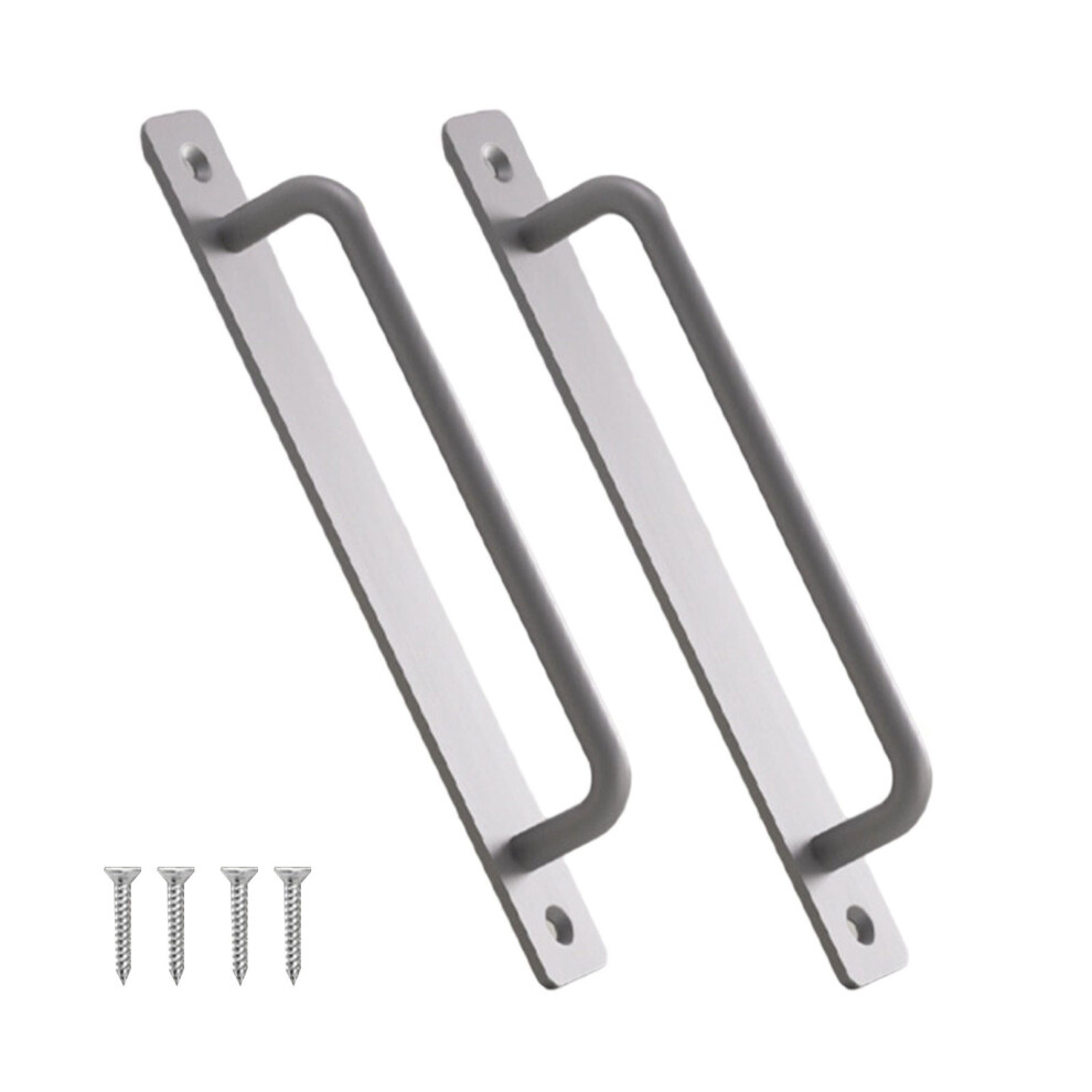 Pack Of 2 Multipurpose Sliding Door Handles Sturdy-Silver 210Mm 7732000564529
