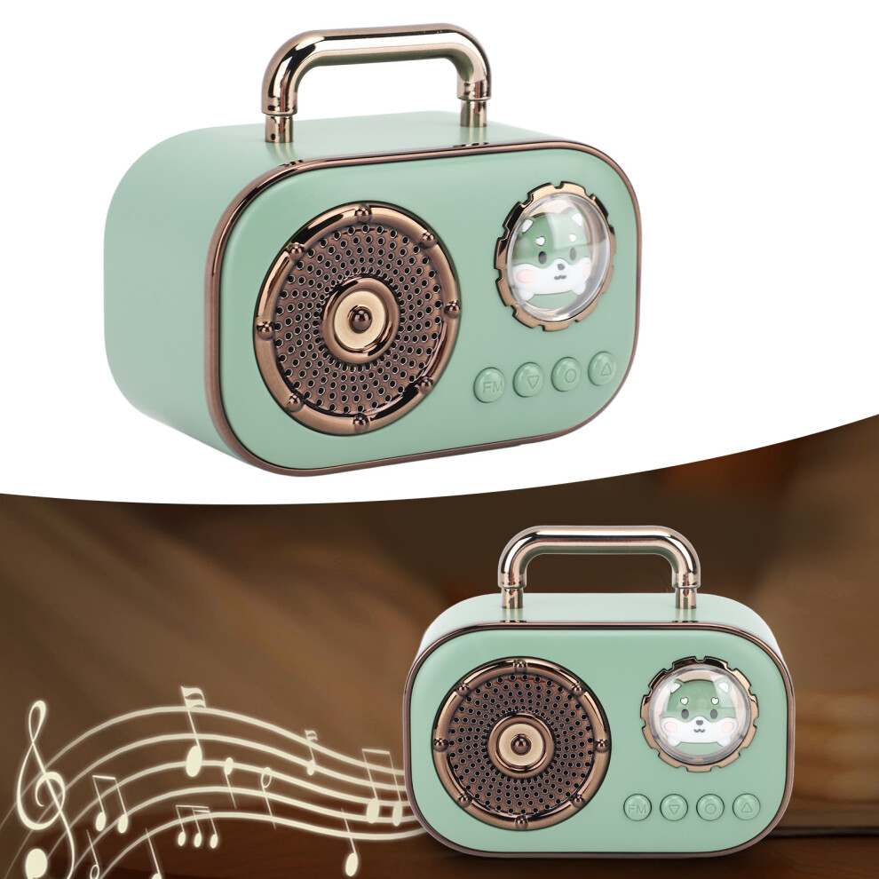 Mini Bluetooth Wireless Portable Car Speaker With 500Mah Battery Green 8171368940542