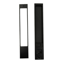 Serrure de porte coulissante polyvalente, pinces de fenêtre-Noir