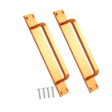 Ensemble de 2 poignées de porte en-Modèle doré à double usage