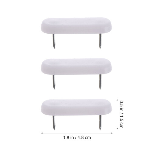 100 uds. clavos dobles de plástico para patas de y muebles 2