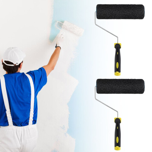 3Pcs Paint Roller Set Includes 9Inch Drywall Compound Rollers 1