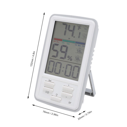 Compteur numérique de température et d'humidité avec écran 2