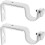 Set of 4 Multipurpose Adjustable Curtain Rod Holders Accessory 4