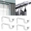 Set of 4 Multipurpose Adjustable Curtain Rod Holders Accessory 2