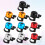 10 campainhas miniatura p/ c/ , 2 de cor 6