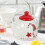 de cerâmica para café e , decorativa de natal 6