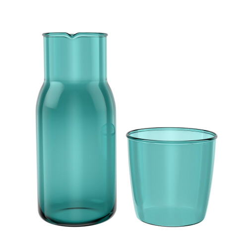 conjunto jarra 550 ml com copo para e banho