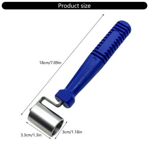 Flat Pressure Roller Smoothing Tool Nonslip Stainless Steel 2