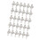 Crochet de rideau polyvalent, 30 pièces, Styles de plis de 1