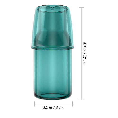 conjunto jarra 550 ml com copo para e banho 1