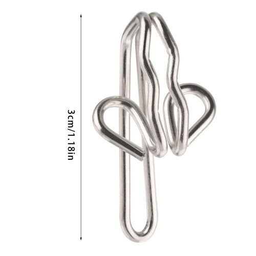Crochet de rideau polyvalent, 30 pièces, Styles de plis de 1