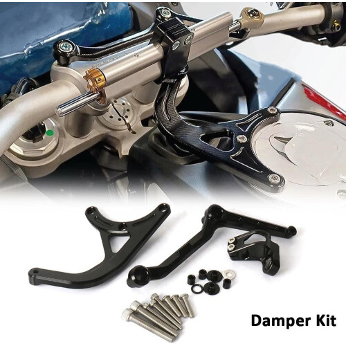 Motorcycle Steering Damper Mount Kit for Ducati Multistrada V4 20212024 Red Bracket 1