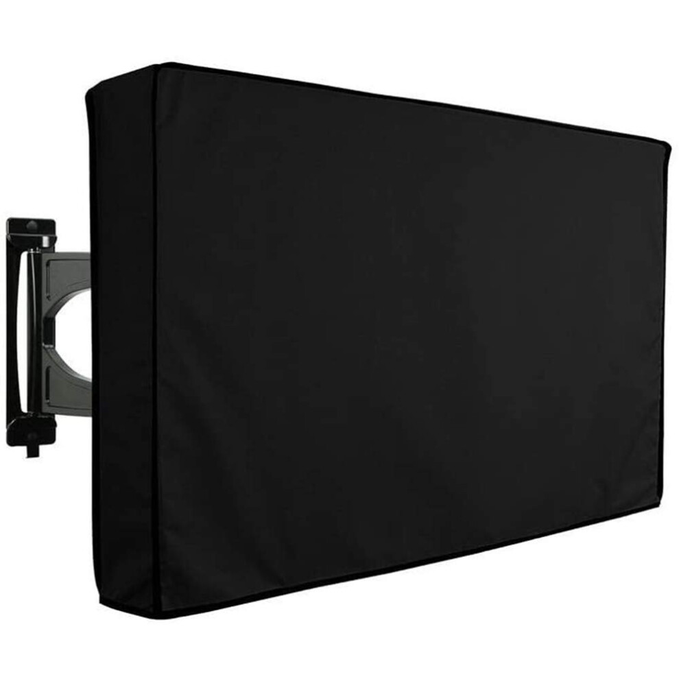 Outdoor Tv Cover 5558 Inch Weatherproof Waterproof Screen Protector With Remote Pocket Black 9382693702197