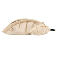 Bags Dispenser Portable Dog Waste Bag Holder For Walking Running Hiking With Leash Attachment, Soft Box Poop Bag Beige