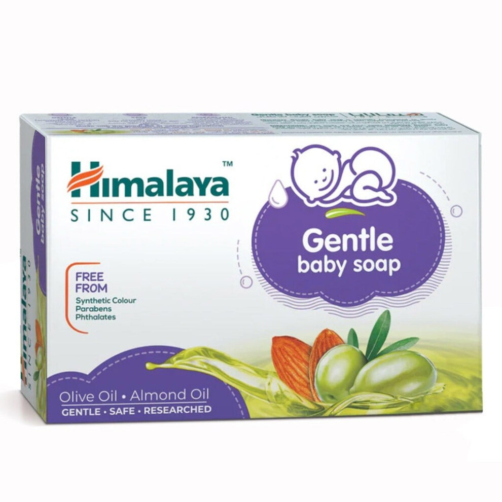 Nourishing Baby Soap With Almond And Olive Oil - Himalaya gentle 125g