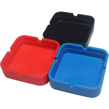 Cool Outdoor Ashtrays, Silicone Unbreakable Heatproof Easy to Clean Portable Cigar Cigarette Holder for Patio Bars Restaurants Hotels Parties Buffets