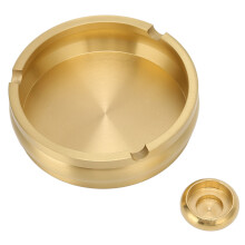 Modern Copper Cigarette Ashtray Rustproof Anti Corrosion 8.5cm for Cafe Hotel
