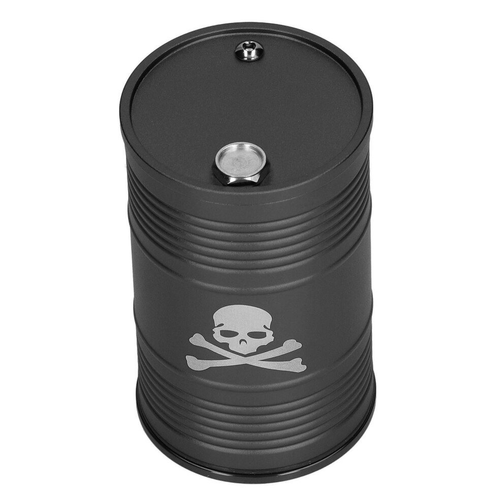 Aluminum Alloy 100Ml Car Ashtray Cylinder Portable & Heat Resistant Black 4681372439214