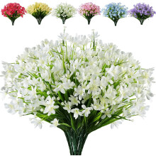 Maintenance-Free Artificial Flowers, Lifelike Wedding Decoration With Flexible Stems And High-Quality Eco-Friendly Plastic For Indoor Outdoor Hanging