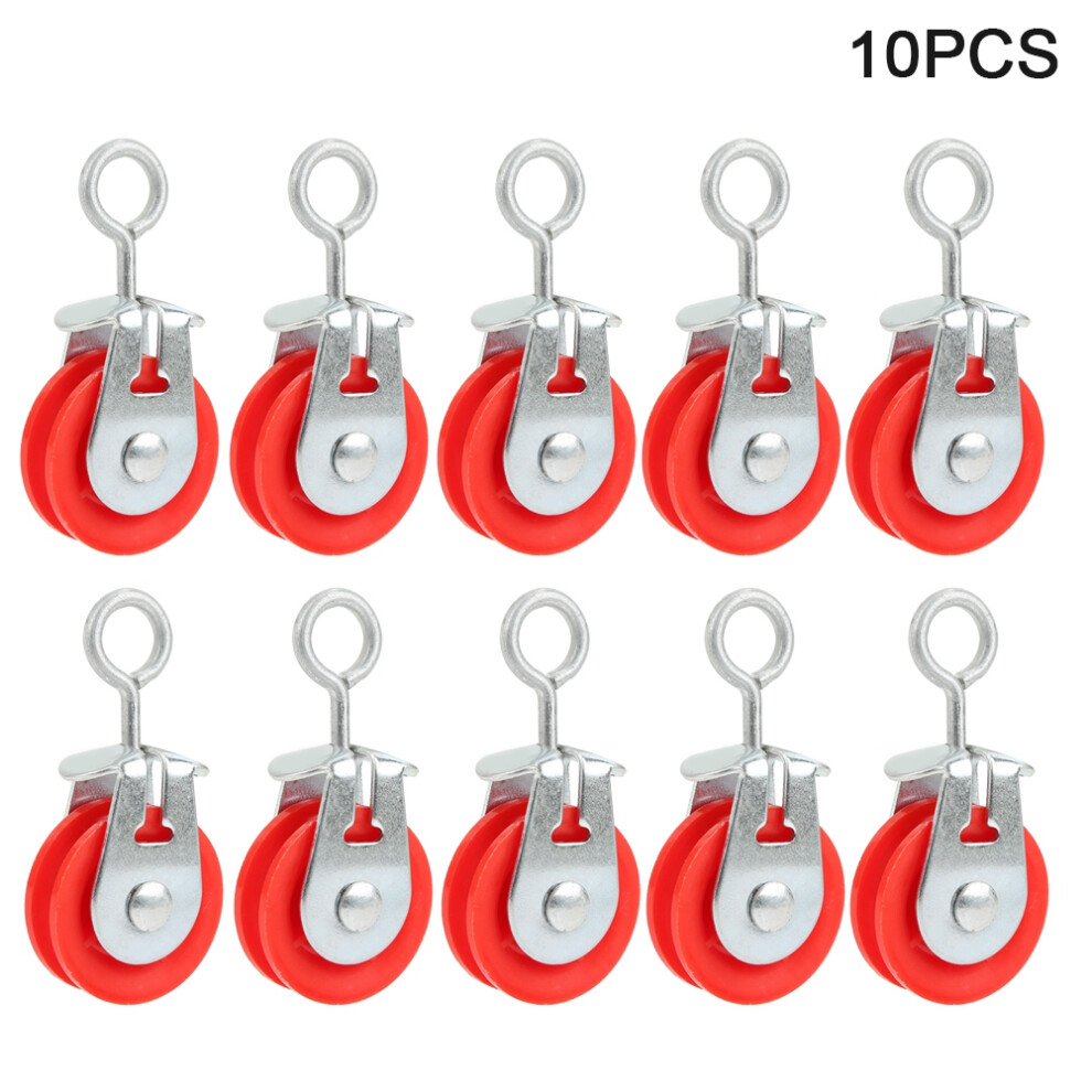 Metal Double Pulley Block, High Load Capacity Pulley For Agriculture Livestock Farms, Greenhouses, Used For Hanging Heavy Objects Reducing Load, 9340258725210