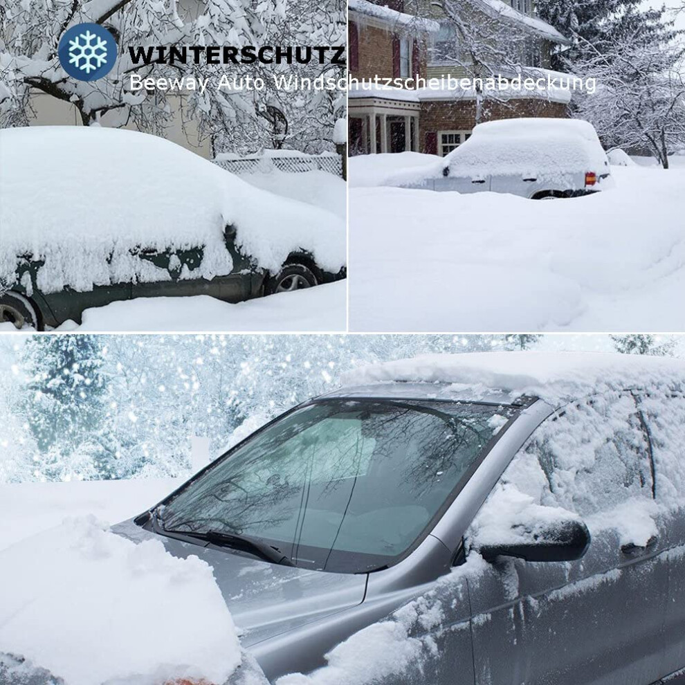 Windshield Snow Cover, All Weather Protection For Universal Vehicles, Windproof Thickened Design, Easy Installation, Anti-Theft Straps, Heat & Uv 9128293860833