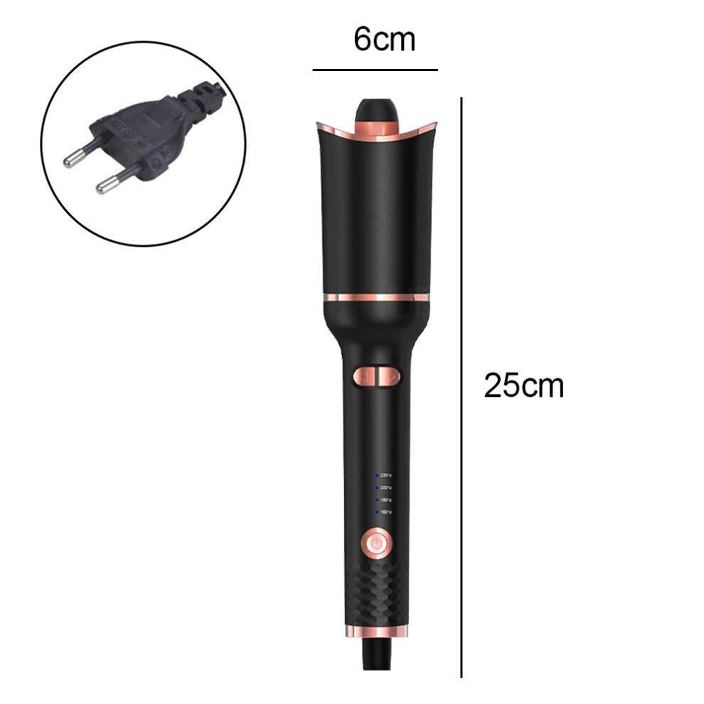 Professional Automatic Hair Curler, Ionic Hair Curler With Rotating Barrel And Tourmaline Ceramic Heating For Long Hair, Dual Voltage