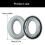 1 Pair Leather Ear Pad for Wireless Bluetooth-compatible-Black 4