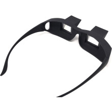 Revolutionärer Lesekomfort: Prismenbrille für entspanntes Liegen – ideal für Brillenträger, 90-Sichtfeld, Schwarz