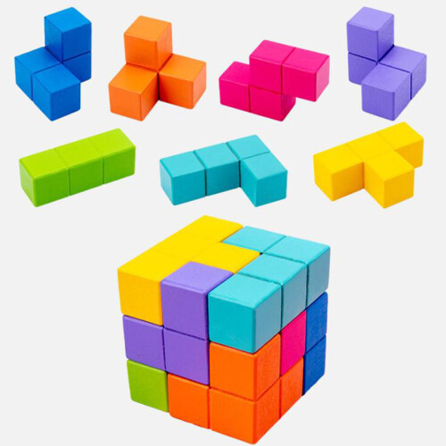 Vivid Colour3D Πλαστικά Ασφαλή Δομικά Στοιχεία για Κοιλιακούς, Παζλ για την Ανακούφιση 1