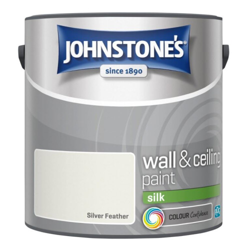 Johnstone's Johnstones Wall & Ceiling Silk Emulsion Paint 2.5l Silver Feather