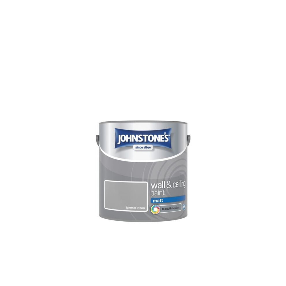Johnstone's Wall & Ceiling Matt Emulsion Paint 2.5L Summer Storm