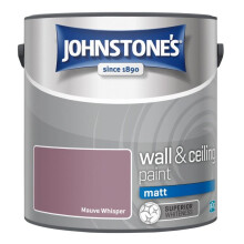 Johnstones Wall & Ceiling Matt Emulsion Paint 2.5l Mauve Whisper