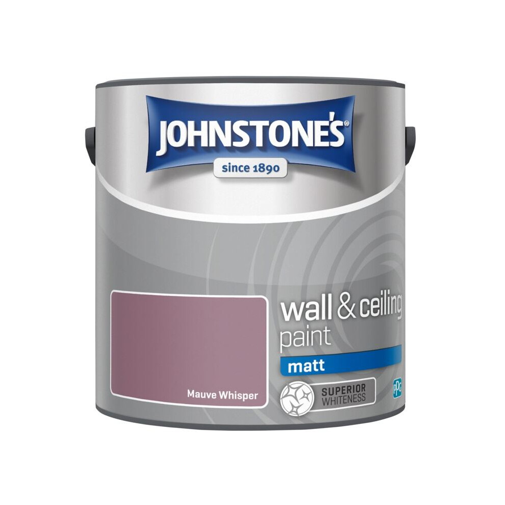 Johnstone's Wall & Ceiling Matt Emulsion Paint 2.5L Whisper Mauve
