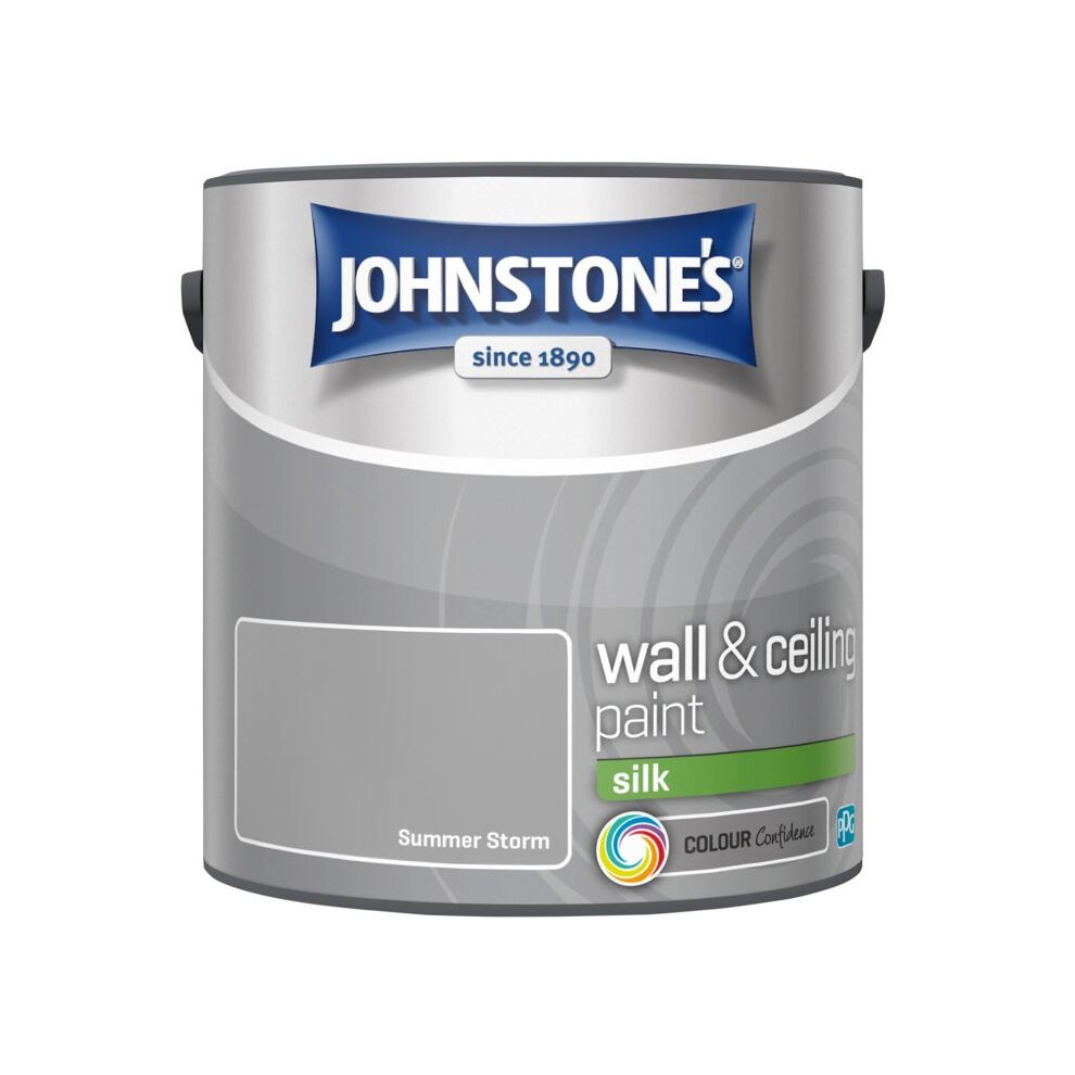 Johnstones Wall & Ceiling Silk Emulsion Paint 2.5L Summer Storm - Image 6