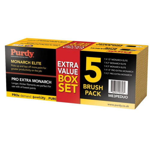 Purdy Purdy - Monarch Elite Extra Pro Brush Set - Pack 5